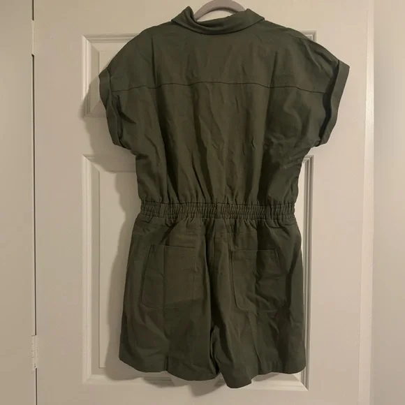 Utility Cargo Green Romper - Picture 5 of 5